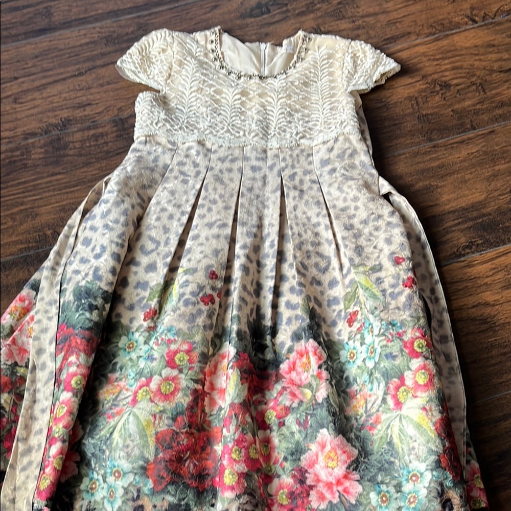 Angel White A-Line Dress with Puff Sleeves and Peter Pan Collar